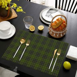 Scottish McLean Hunting Clan Tartan Placemat - Tartan Kitchen Decor Scottish Plaid Tartan Plaid - ScotsTee - scotstee.com
