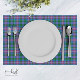 Scottish Pitcairn Hunting Clan Tartan Placemat - Tartan Kitchen Decor Scottish Plaid Tartan Plaid - ScotsTee - scotstee.com