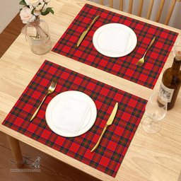 Scottish MacGillivray Modern Clan Tartan Placemat - Tartan Kitchen Decor Scottish Plaid Tartan Plaid - ScotsTee - scotstee.com