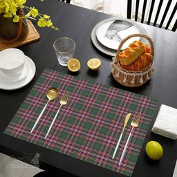 Scottish MacFarlane Hunting Modern Clan Tartan Placemat - Tartan Kitchen Decor Scottish Plaid Tartan Plaid - ScotsTee - scotstee.com