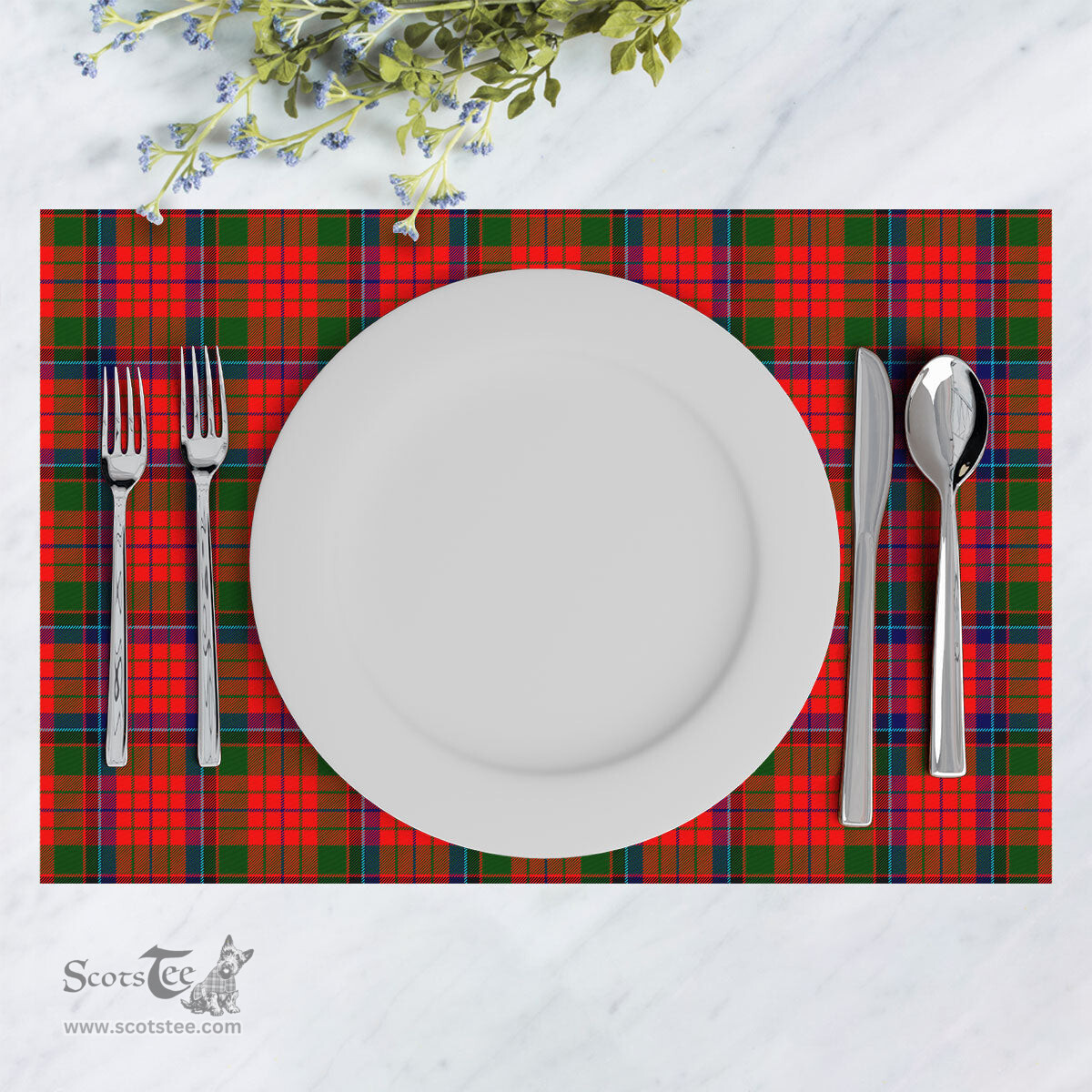 Scottish MacNicol (of Scorrybreac) Clan Tartan Placemat - Tartan Kitchen Decor Scottish Plaid Tartan Plaid - ScotsTee - scotstee.com