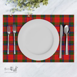 Scottish MacNicol (of Scorrybreac) Clan Tartan Placemat - Tartan Kitchen Decor Scottish Plaid Tartan Plaid - ScotsTee - scotstee.com