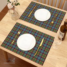 Scottish Norvel (or Norvill) Clan Tartan Placemat - Tartan Kitchen Decor Scottish Plaid Tartan Plaid - ScotsTee - scotstee.com