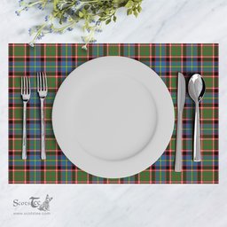 Scottish Norvel (or Norvill) Clan Tartan Placemat - Tartan Kitchen Decor Scottish Plaid Tartan Plaid - ScotsTee - scotstee.com