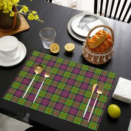 Scottish MacDonald (Clan Ranald) Clan Tartan Placemat - Tartan Kitchen Decor Scottish Plaid Tartan Plaid - ScotsTee - scotstee.com