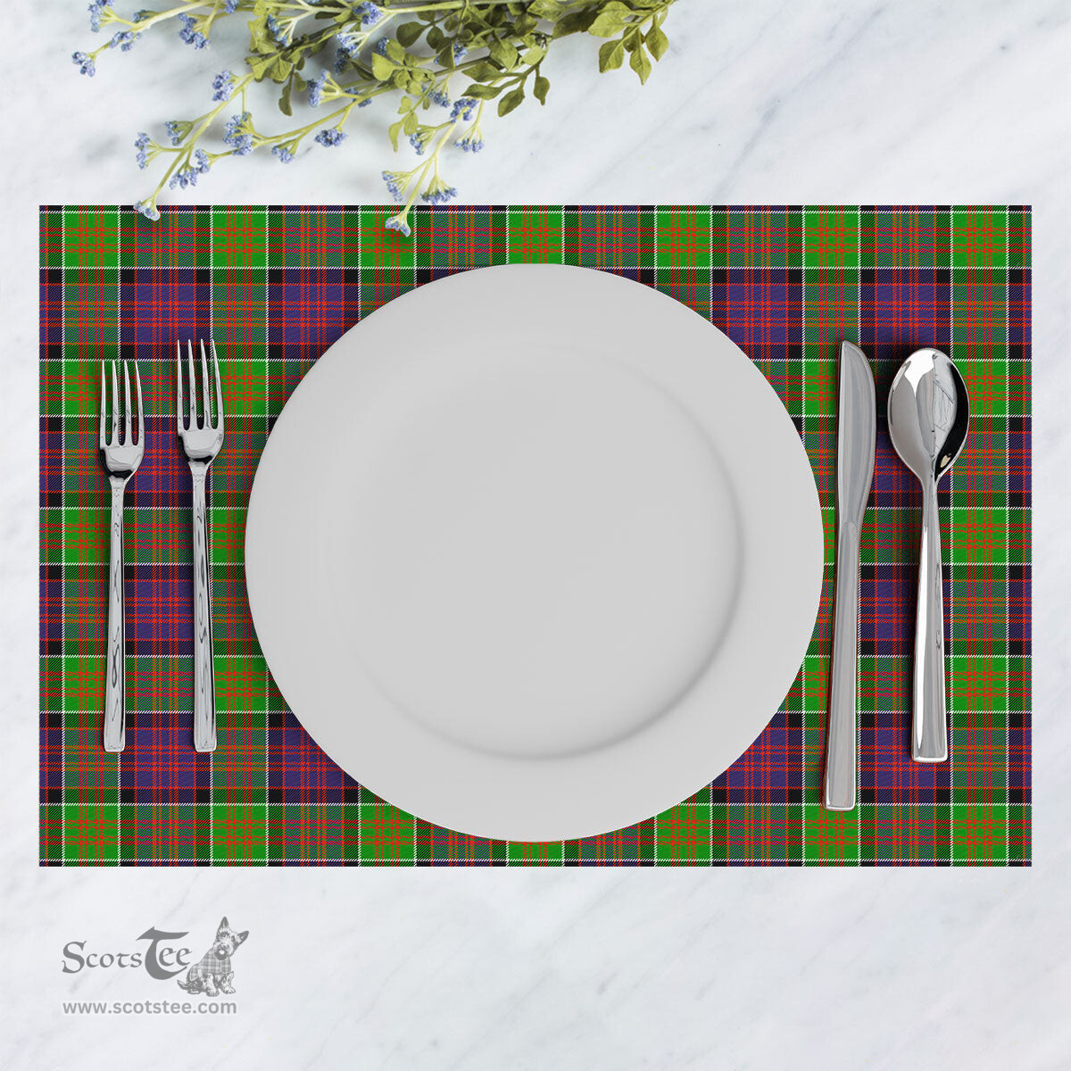 Scottish MacDonald (Clan Ranald) Clan Tartan Placemat - Tartan Kitchen Decor Scottish Plaid Tartan Plaid - ScotsTee - scotstee.com