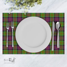 Scottish MacDonald (Clan Ranald) Clan Tartan Placemat - Tartan Kitchen Decor Scottish Plaid Tartan Plaid - ScotsTee - scotstee.com