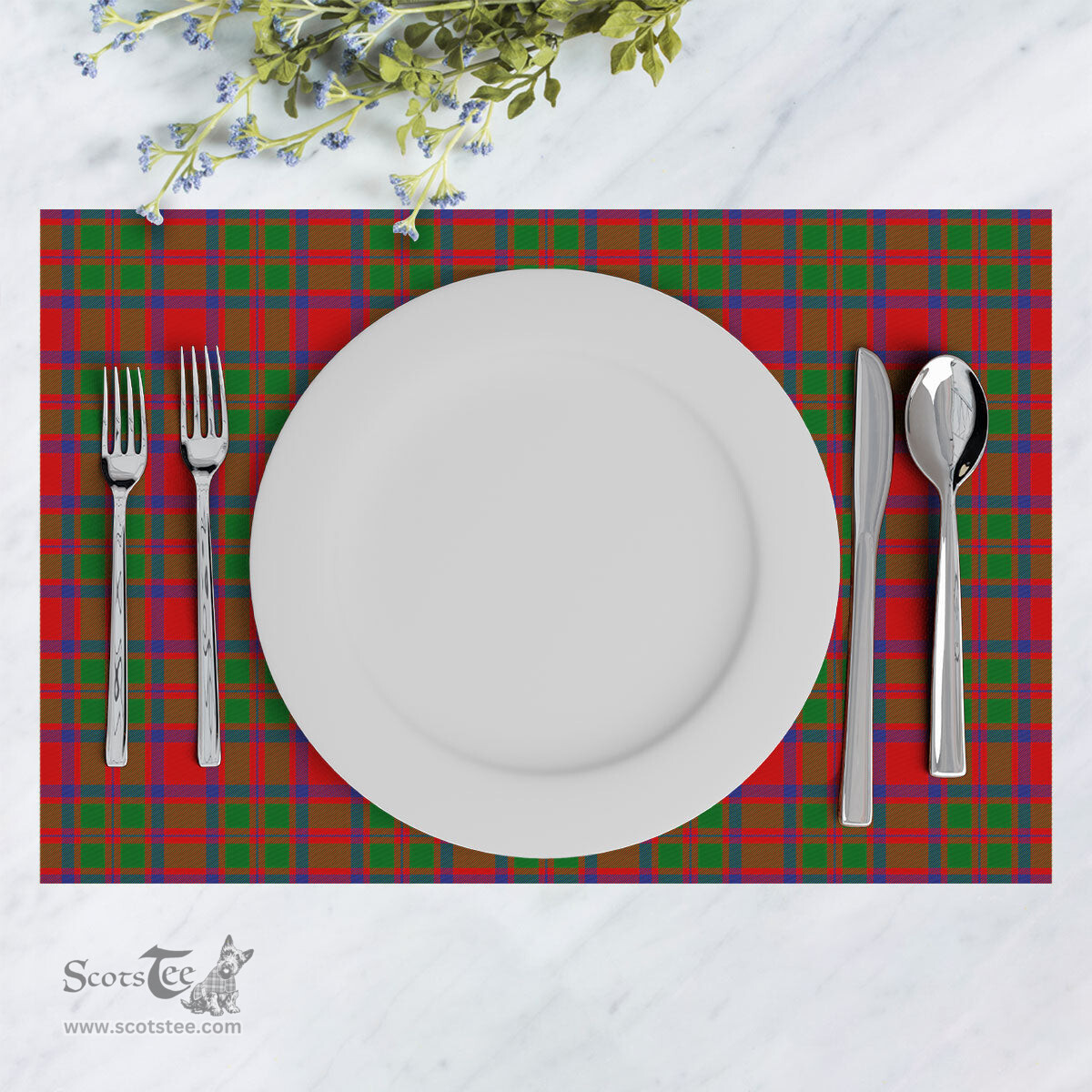 Scottish MacKintosh Modern Clan Tartan Placemat - Tartan Kitchen Decor Scottish Plaid Tartan Plaid - ScotsTee - scotstee.com