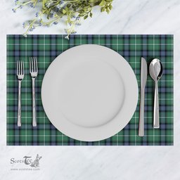 Scottish MacDonald of the Isles Hunting Ancient Clan Tartan Placemat - Tartan Kitchen Decor Scottish Plaid Tartan Plaid - ScotsTee - scotstee.com