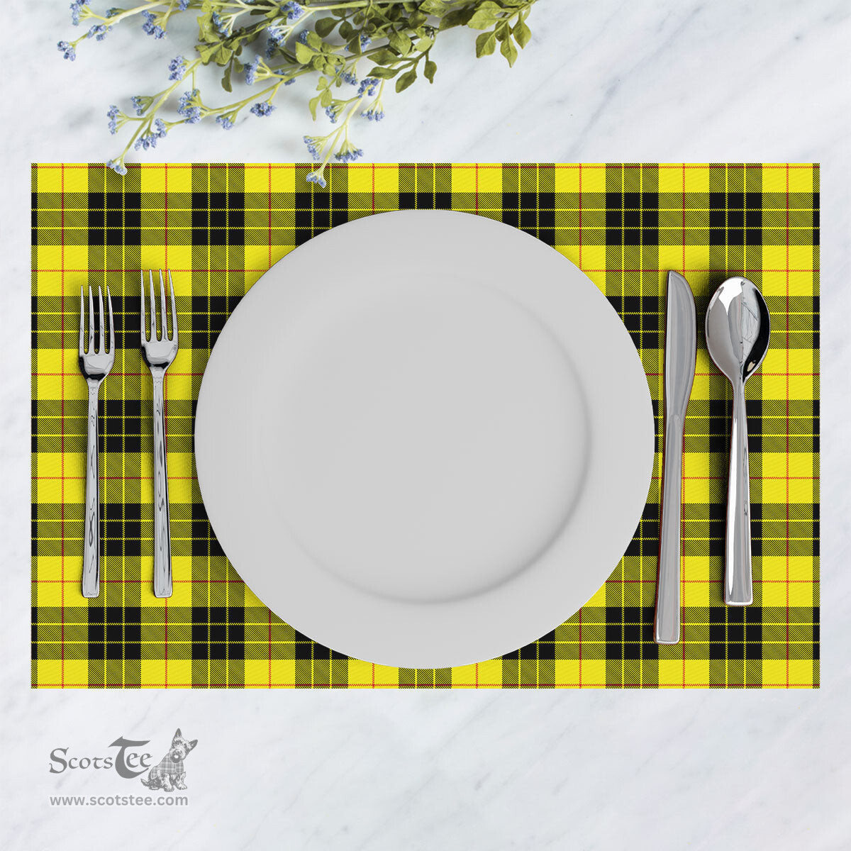 Scottish MacLeod of Lewis Modern Clan Tartan Placemat - Tartan Kitchen Decor Scottish Plaid Tartan Plaid - ScotsTee - scotstee.com