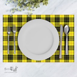 Scottish MacLeod of Lewis Modern Clan Tartan Placemat - Tartan Kitchen Decor Scottish Plaid Tartan Plaid - ScotsTee - scotstee.com