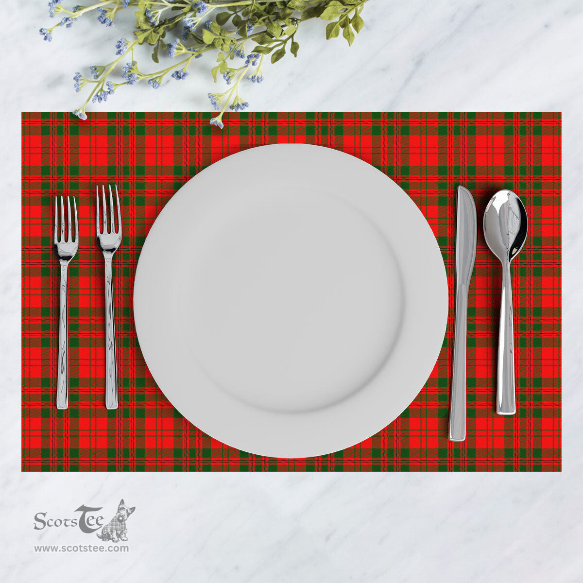 Scottish Livingstone Clan Tartan Placemat - Tartan Kitchen Decor Scottish Plaid Tartan Plaid - ScotsTee - scotstee.com