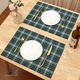 Scottish MacKenzie Dress Ancient Clan Tartan Placemat - Tartan Kitchen Decor Scottish Plaid Tartan Plaid - ScotsTee - scotstee.com