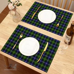 Scottish MacNeil of Barra Modern Clan Tartan Placemat - Tartan Kitchen Decor Scottish Plaid Tartan Plaid - ScotsTee - scotstee.com