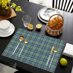 Scottish Leslie Hunting Ancient Clan Tartan Placemat - Tartan Kitchen Decor Scottish Plaid Tartan Plaid - ScotsTee - scotstee.com
