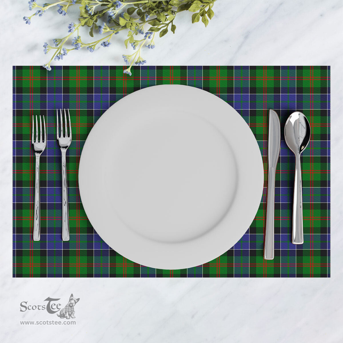 Scottish Paterson Clan Tartan Placemat - Tartan Kitchen Decor Scottish Plaid Tartan Plaid - ScotsTee - scotstee.com