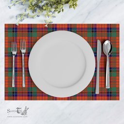 Scottish Nicolson Ancient Old Clan Tartan Placemat - Tartan Kitchen Decor Scottish Plaid Tartan Plaid - ScotsTee - scotstee.com