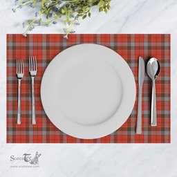 Scottish Robertson Weathered Clan Tartan Placemat - Tartan Kitchen Decor Scottish Plaid Tartan Plaid - ScotsTee - scotstee.com