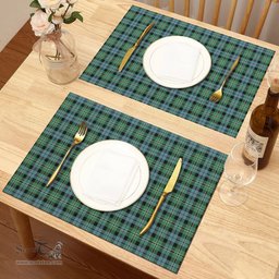 Scottish Melville Clan Tartan Placemat - Tartan Kitchen Decor Scottish Plaid Tartan Plaid - ScotsTee - scotstee.com