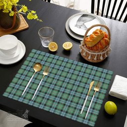 Scottish Melville Clan Tartan Placemat - Tartan Kitchen Decor Scottish Plaid Tartan Plaid - ScotsTee - scotstee.com