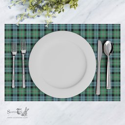 Scottish Melville Clan Tartan Placemat - Tartan Kitchen Decor Scottish Plaid Tartan Plaid - ScotsTee - scotstee.com