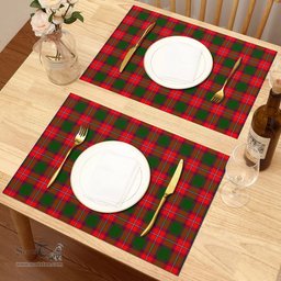 Scottish Rattray Modern Clan Tartan Placemat - Tartan Kitchen Decor Scottish Plaid Tartan Plaid - ScotsTee - scotstee.com