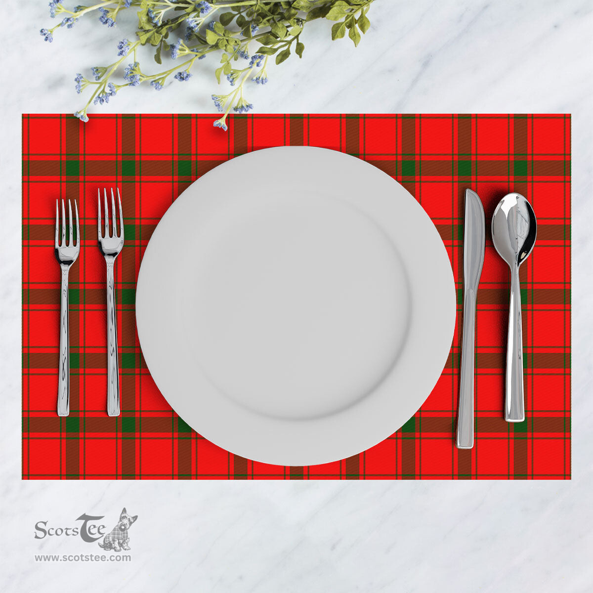 Scottish MacDonald of Sleat Clan Tartan Placemat - Tartan Kitchen Decor Scottish Plaid Tartan Plaid - ScotsTee - scotstee.com