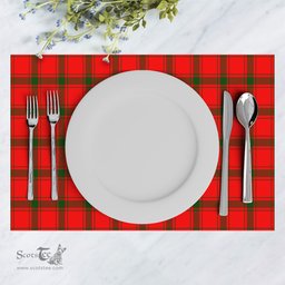 Scottish MacDonald of Sleat Clan Tartan Placemat - Tartan Kitchen Decor Scottish Plaid Tartan Plaid - ScotsTee - scotstee.com