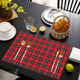 Scottish Ruthven Modern Clan Tartan Placemat - Tartan Kitchen Decor Scottish Plaid Tartan Plaid - ScotsTee - scotstee.com
