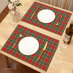 Scottish MacLean of Duart Modern Clan Tartan Placemat - Tartan Kitchen Decor Scottish Plaid Tartan Plaid - ScotsTee - scotstee.com