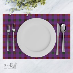 Scottish Montgomery Modern Clan Tartan Placemat - Tartan Kitchen Decor Scottish Plaid Tartan Plaid - ScotsTee - scotstee.com