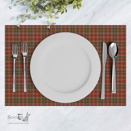 Scottish MacKintosh Hunting Weathered Clan Tartan Placemat - Tartan Kitchen Decor Scottish Plaid Tartan Plaid - ScotsTee - scotstee.com
