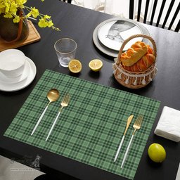 Scottish MacDonald Lord of the Isles Hunting Clan Tartan Placemat - Tartan Kitchen Decor Scottish Plaid Tartan Plaid - ScotsTee - scotstee.com