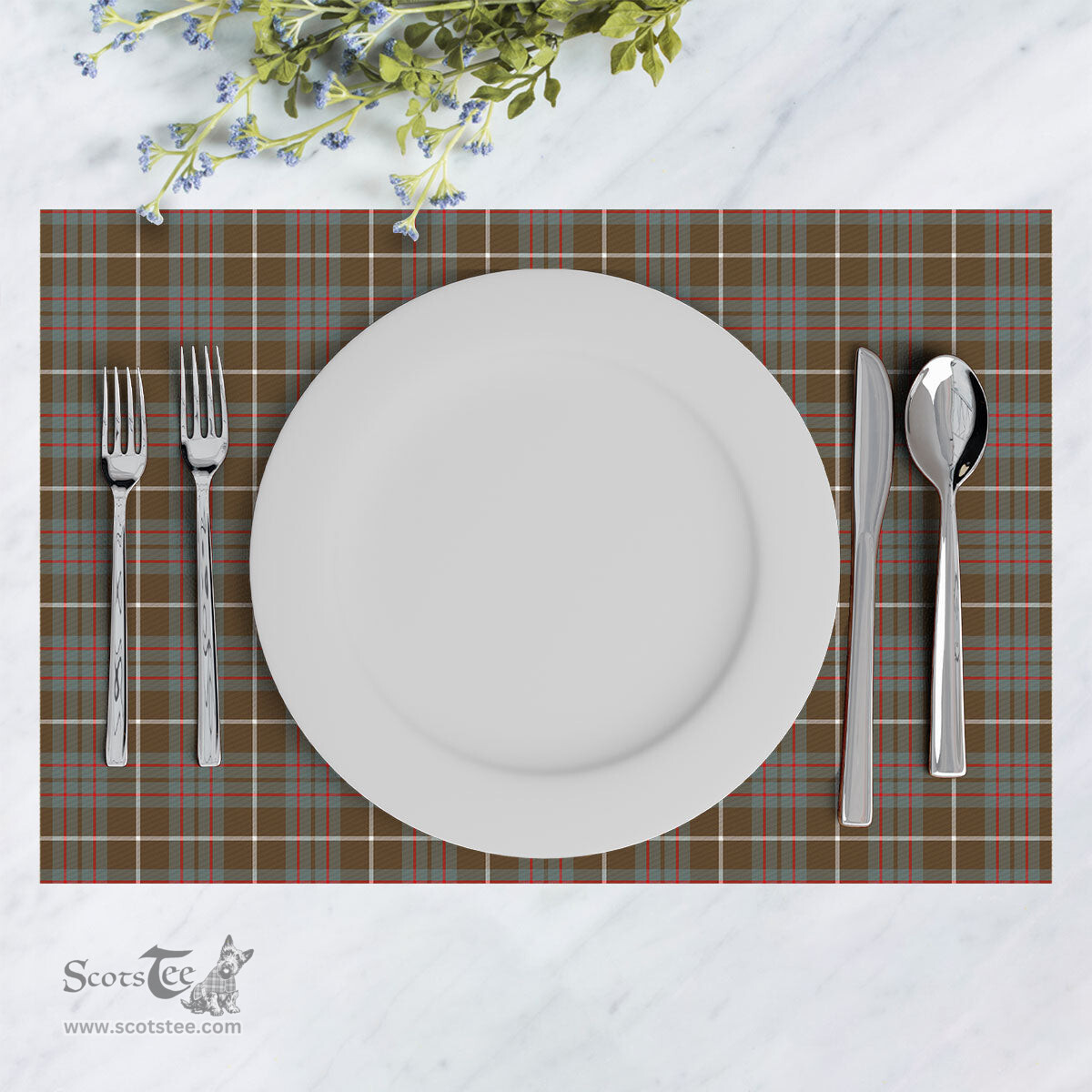 Scottish MacIntyre Hunting Weathered Clan Tartan Placemat - Tartan Kitchen Decor Scottish Plaid Tartan Plaid - ScotsTee - scotstee.com