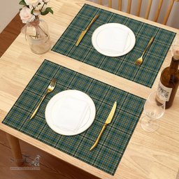 Scottish Scott Green Ancient Clan Tartan Placemat - Tartan Kitchen Decor Scottish Plaid Tartan Plaid - ScotsTee - scotstee.com