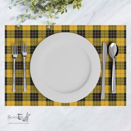 Scottish MacLeod of Lewis Ancient Clan Tartan Placemat - Tartan Kitchen Decor Scottish Plaid Tartan Plaid - ScotsTee - scotstee.com