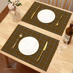 Scottish Scott Brown Modern Clan Tartan Placemat - Tartan Kitchen Decor Scottish Plaid Tartan Plaid - ScotsTee - scotstee.com