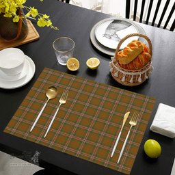 Scottish Scott Brown Modern Clan Tartan Placemat - Tartan Kitchen Decor Scottish Plaid Tartan Plaid - ScotsTee - scotstee.com