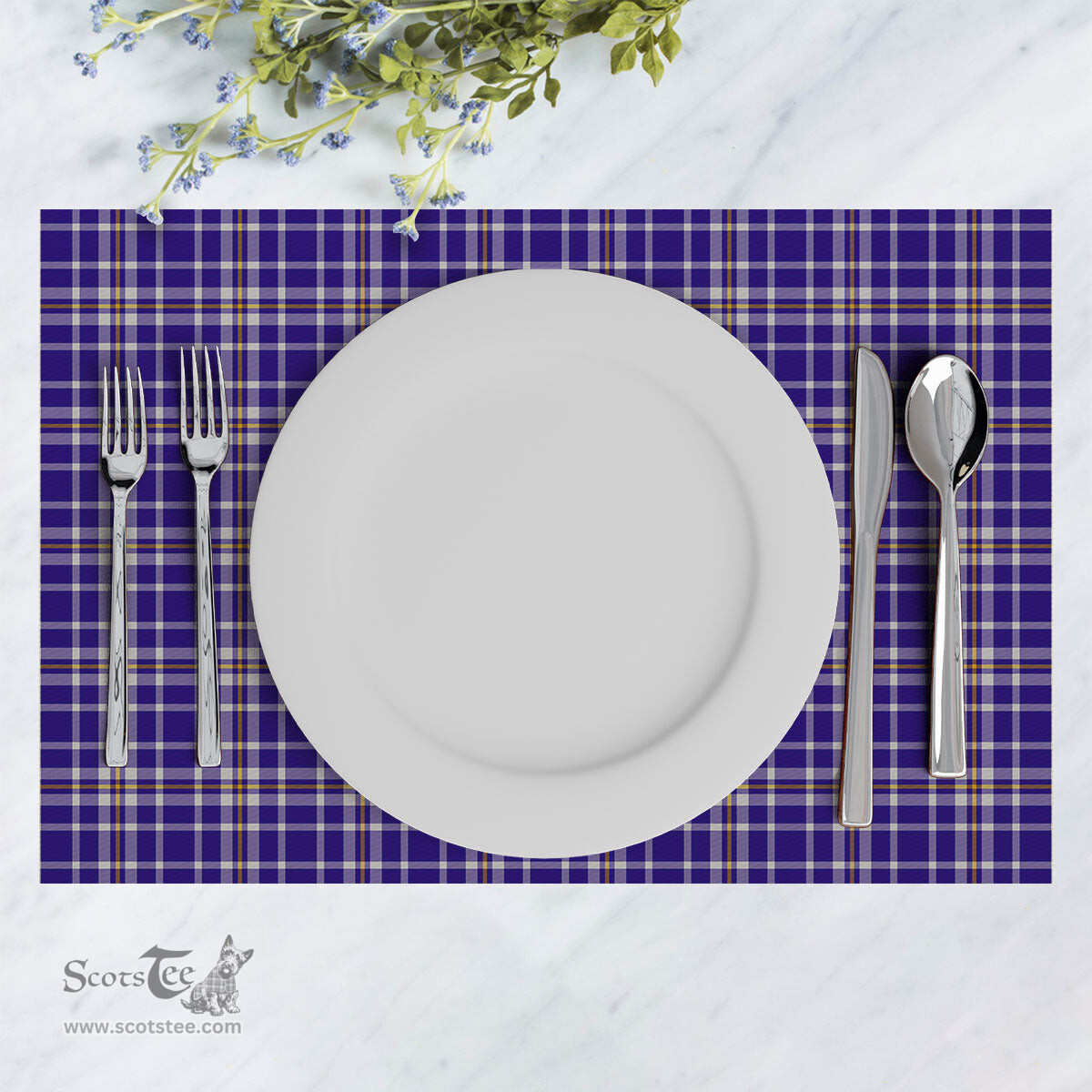 Scottish Ochterlony Clan Tartan Placemat - Tartan Kitchen Decor Scottish Plaid Tartan Plaid - ScotsTee - scotstee.com