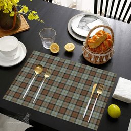 Scottish MacLeod of Harris Weathered Clan Tartan Placemat - Tartan Kitchen Decor Scottish Plaid Tartan Plaid - ScotsTee - scotstee.com