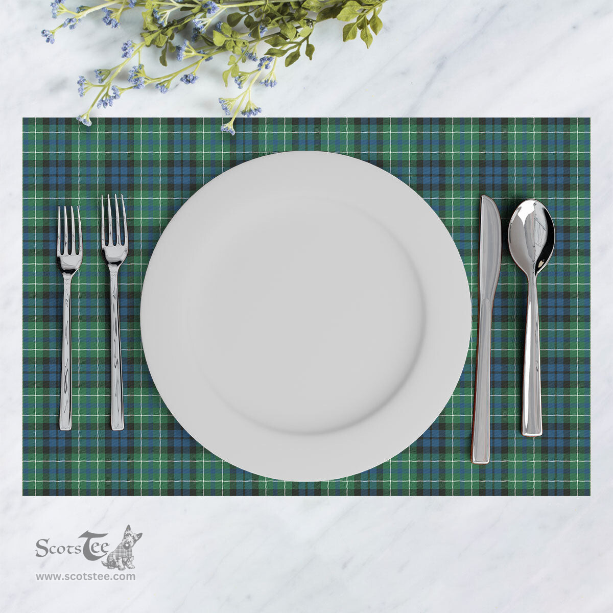 Scottish MacNeill of Colonsay Ancient Clan Tartan Placemat - Tartan Kitchen Decor Scottish Plaid Tartan Plaid - ScotsTee - scotstee.com