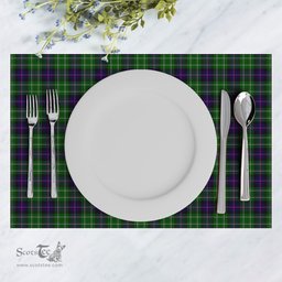 Scottish Leslie Hunting Clan Tartan Placemat - Tartan Kitchen Decor Scottish Plaid Tartan Plaid - ScotsTee - scotstee.com