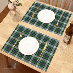 Scottish MacKenzie Dress Modern Clan Tartan Placemat - Tartan Kitchen Decor Scottish Plaid Tartan Plaid - ScotsTee - scotstee.com