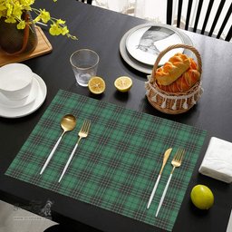 Scottish MacLean Hunting Ancient Clan Tartan Placemat - Tartan Kitchen Decor Scottish Plaid Tartan Plaid - ScotsTee - scotstee.com