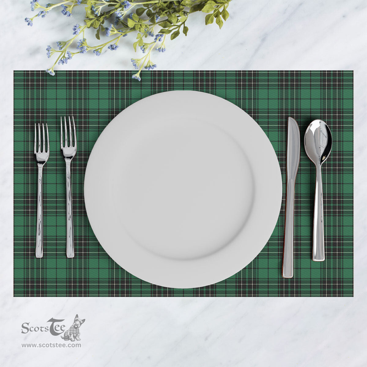 Scottish MacLean Hunting Ancient Clan Tartan Placemat - Tartan Kitchen Decor Scottish Plaid Tartan Plaid - ScotsTee - scotstee.com