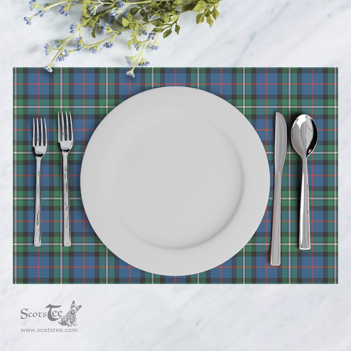 Scottish MacPhail Hunting Ancient Clan Tartan Placemat - Tartan Kitchen Decor Scottish Plaid Tartan Plaid - ScotsTee - scotstee.com