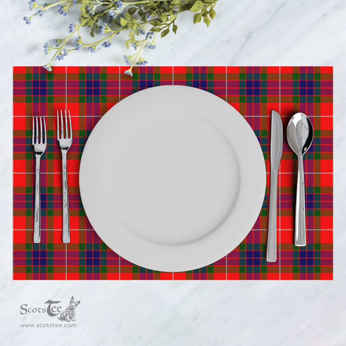 Scottish Tweedie Clan Tartan Placemat - Tartan Kitchen Decor Scottish Plaid Tartan Plaid - ScotsTee - scotstee.com