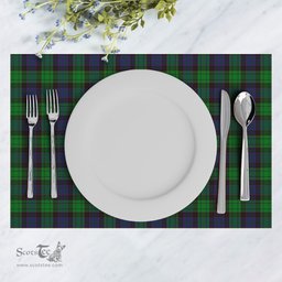 Scottish Stewart Old Modern Clan Tartan Placemat - Tartan Kitchen Decor Scottish Plaid Tartan Plaid - ScotsTee - scotstee.com