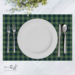 Scottish Spottiswood Clan Tartan Placemat - Tartan Kitchen Decor Scottish Plaid Tartan Plaid - ScotsTee - scotstee.com