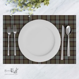 Scottish Stewart Old Weathered Clan Tartan Placemat - Tartan Kitchen Decor Scottish Plaid Tartan Plaid - ScotsTee - scotstee.com